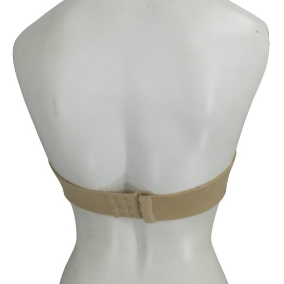 Chantelle Strapless Underwire Beige Bra Size 32DD Multiway No Straps Molded Cup - Picture 5 of 10